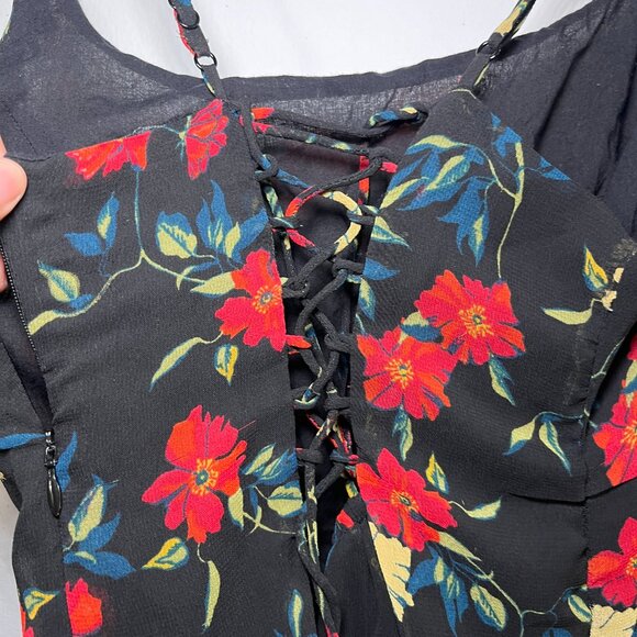 Urban Outfitters Black Floral Dress size XS - Picture 7 of 7